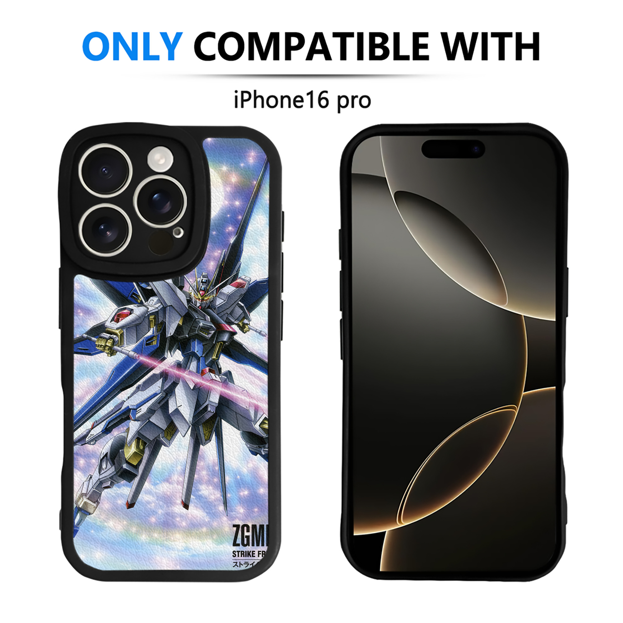 （画像用） 機動戦士ガンダム Mobile Suit Gundam 【iPhone 16シリーズ対応】シリコンスマホケース（レザー調） 材質：シリコン
